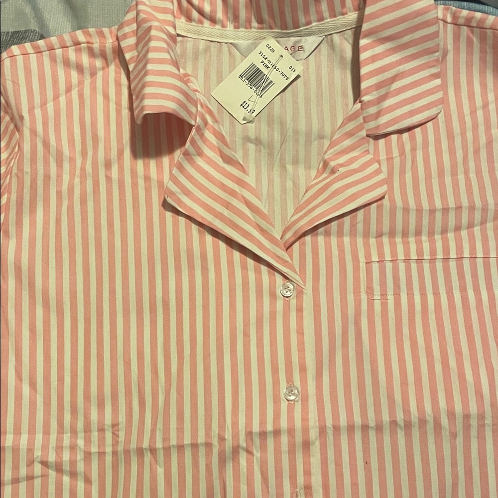 Rampage Pink and White Striped Shorts